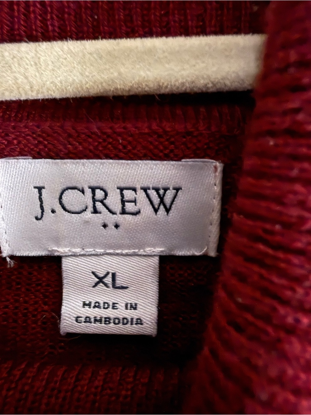J Crew Women’s Burgundy Wool Blend Turtleneck Sweater XL - Picture 2 of 7